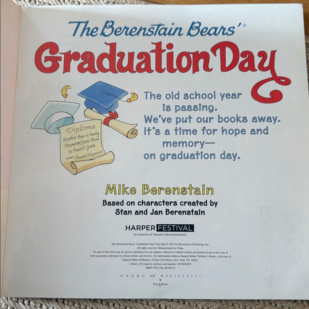 The Berenstain Bears’ Graduation Day Book